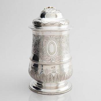 John Moore, dryckeskanna, silver, London 1759.