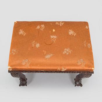 A late 19th century vanity table with stool, Russia.