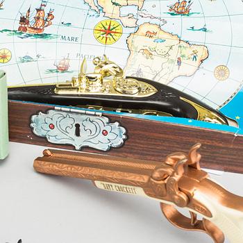 SAMLING LEKSAKSPISTOLER, 8 ST, OLIKA MODELLER,1900-TALETS ANDRA HÄLFT.