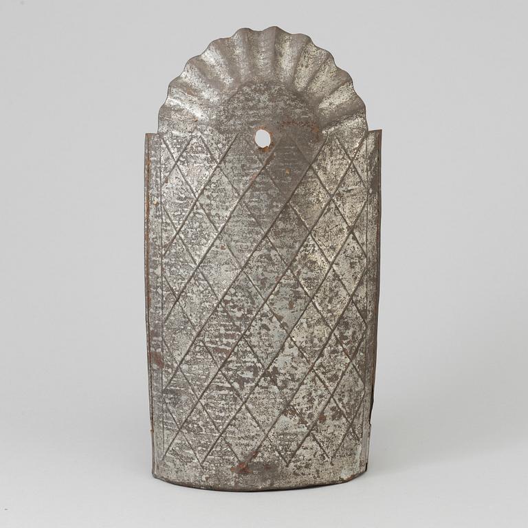 a tin wall sconce 19th century.