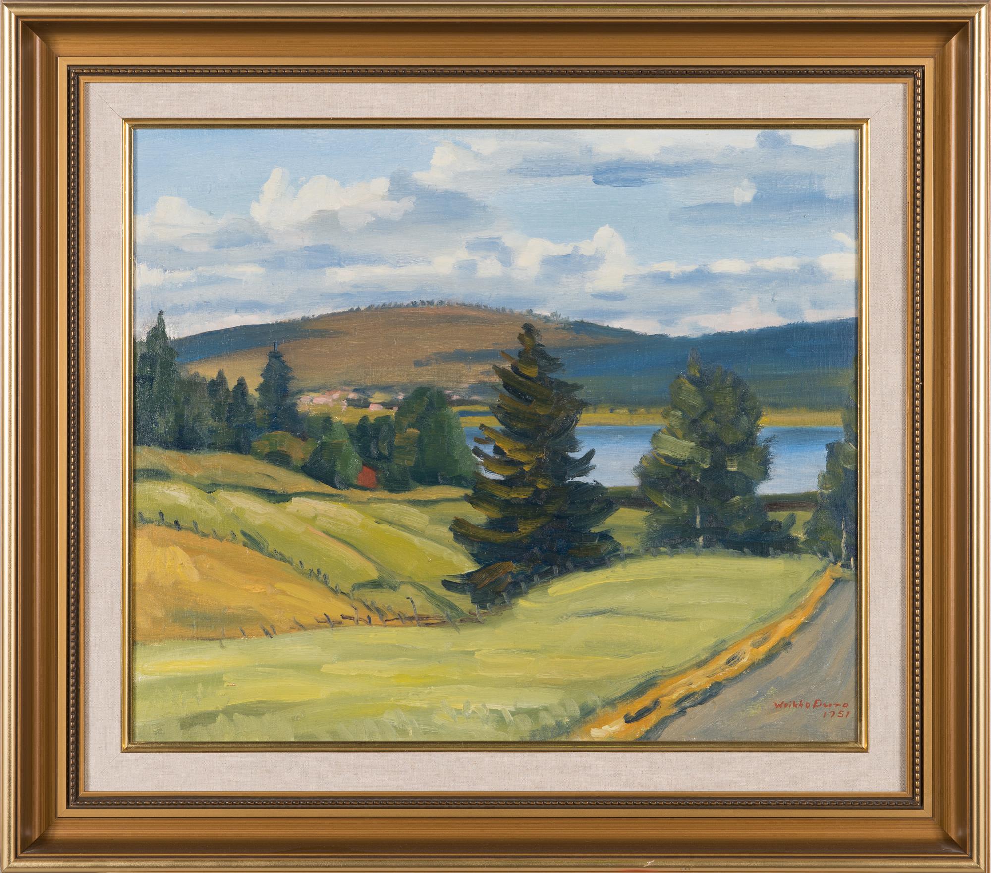 Weikko Puro, oil on canvas, signed and dated 1951.