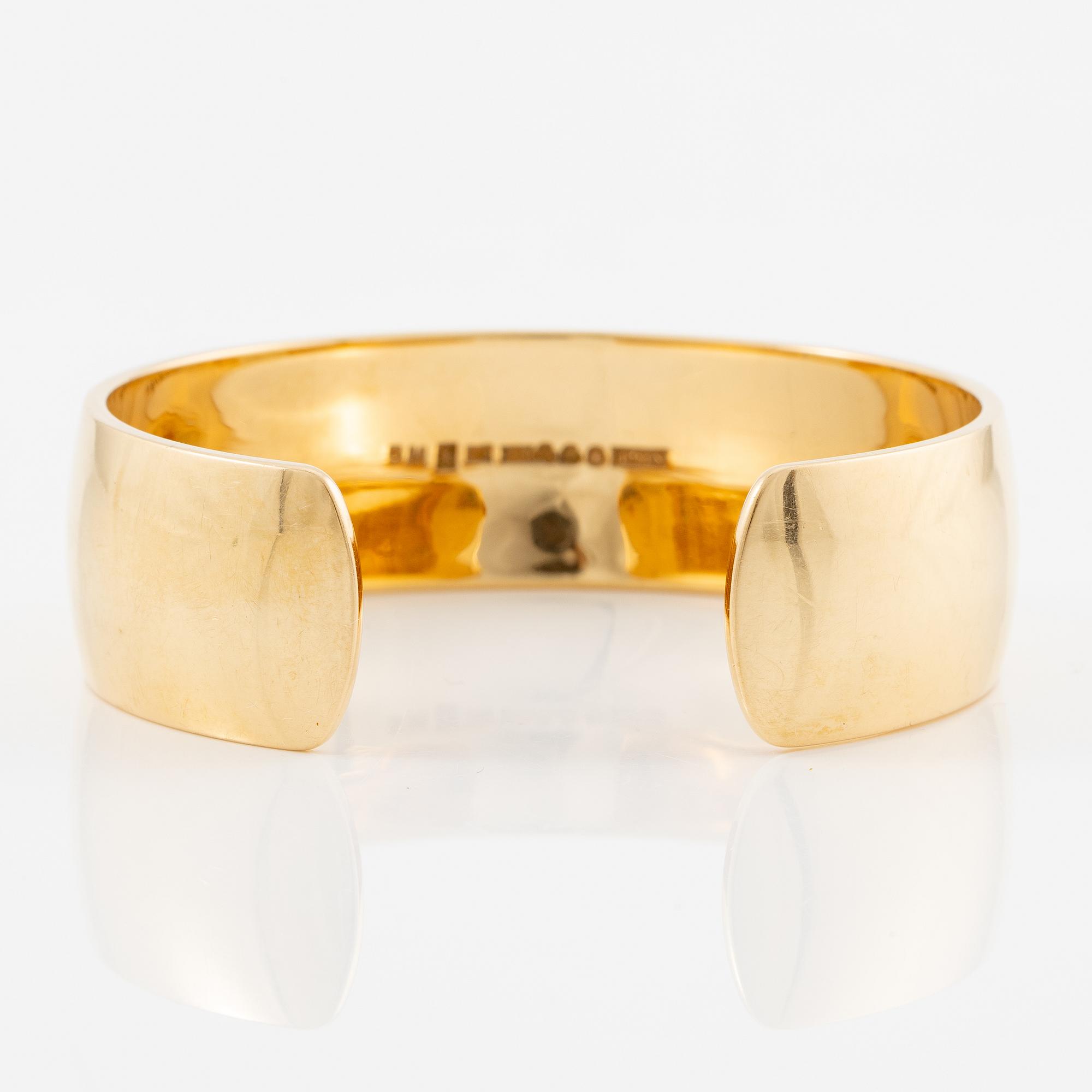 Sigurd Persson, a bangle, 18K gold, Stockholm 1973.