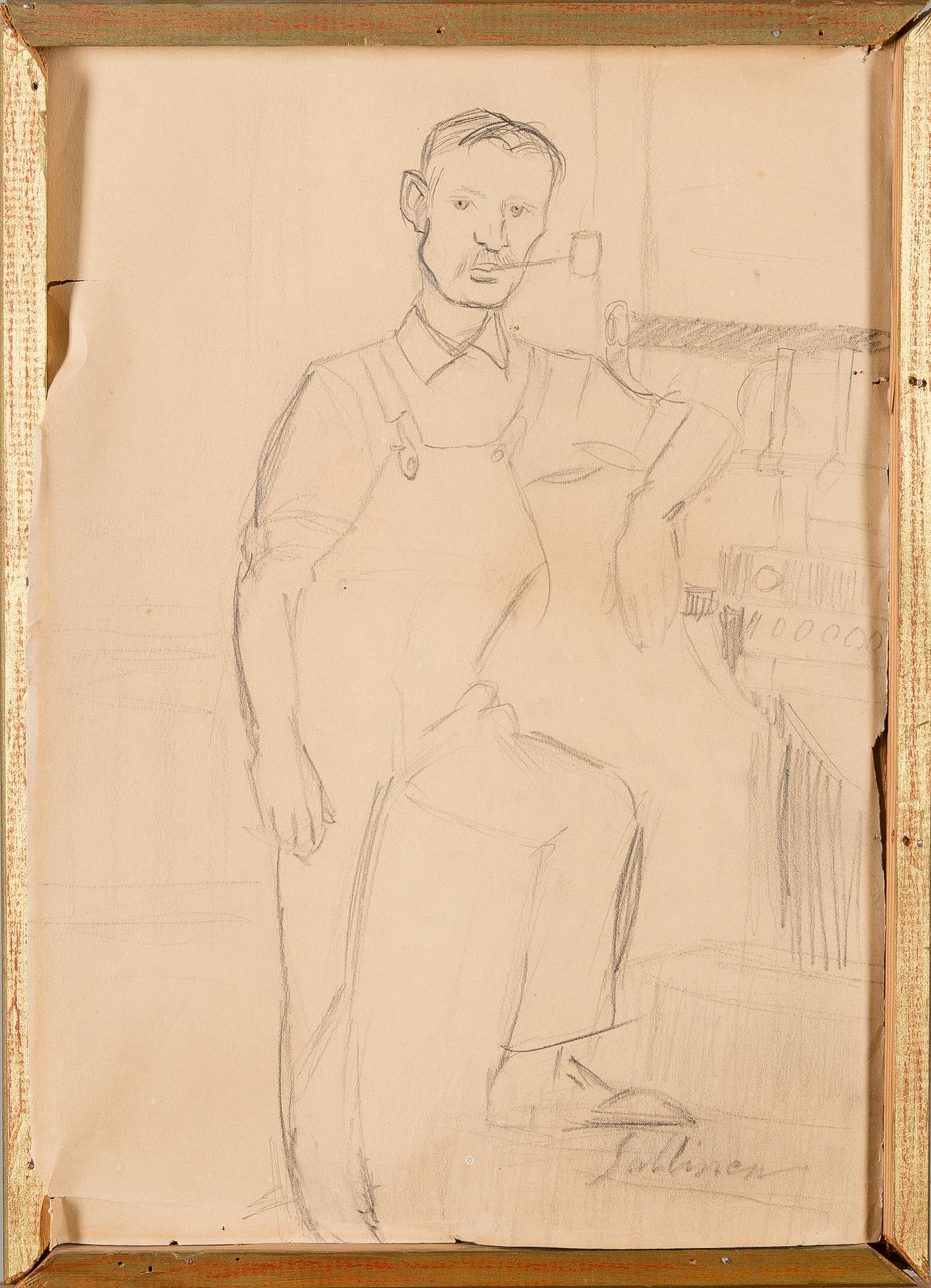 TYKO SALLINEN, drawing, signed.