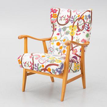 Elias Svedberg, armchair, model 563-001 from the Triva series, Nordiska Kompaniet, 1940s.