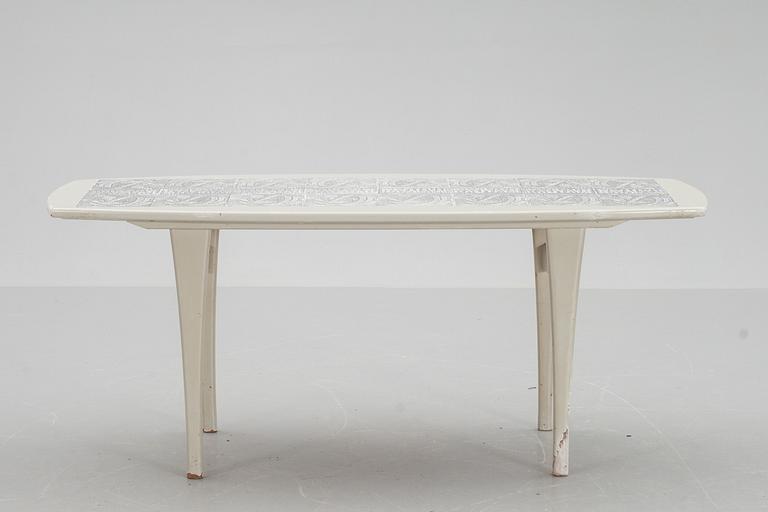 SOFFBORD, signerat Edmund. 1950-tal.