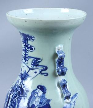 URNA, porslin, Kina. 1800/1900-tal.