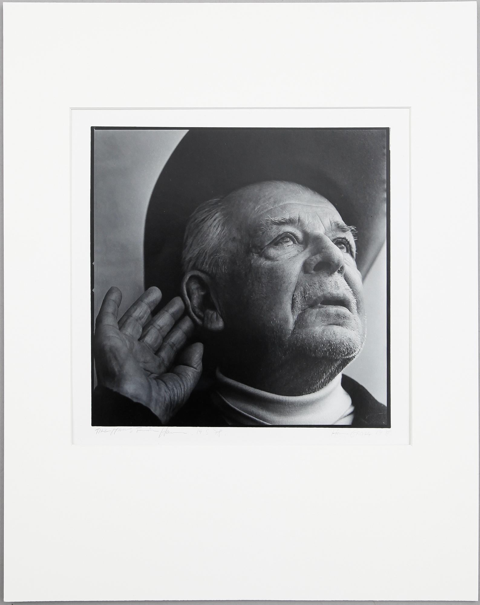 HANS GEDDA, silvergelatinfotografi, signerat och daterat 1978.