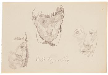 779. Lotte Laserstein, Three self portraits.