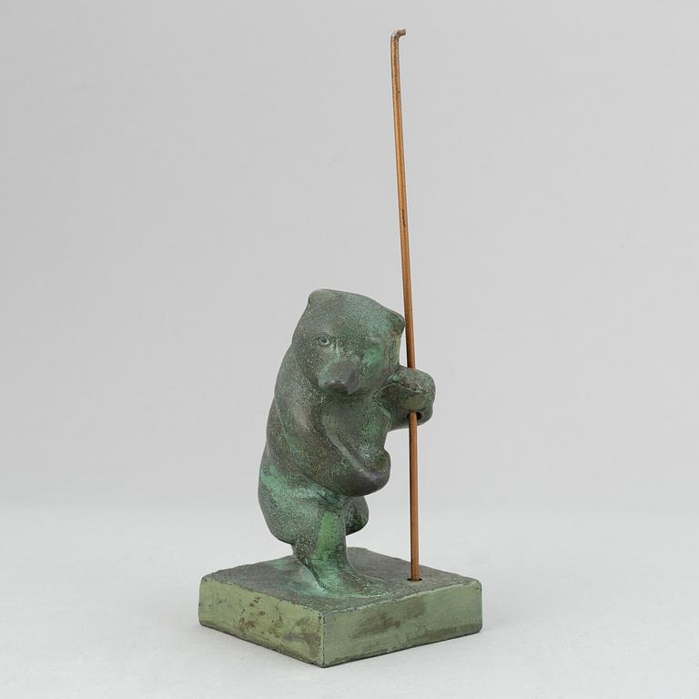 Jussi Mäntynen, sculpture, bronze, signed with stamp.
