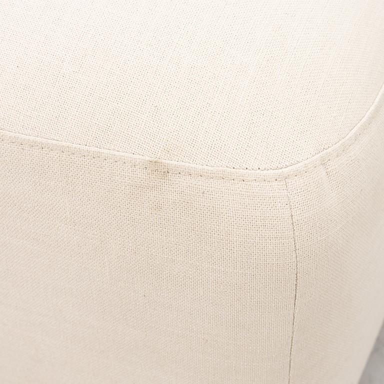 Pouf, "Rosso Ottoman Linen Look", Layered.