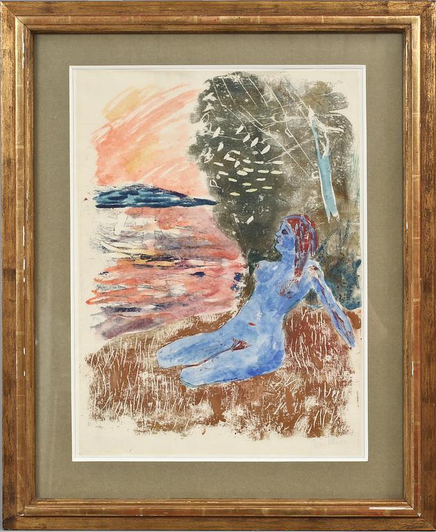 IVAN IVARSON, träsnitt, sign.