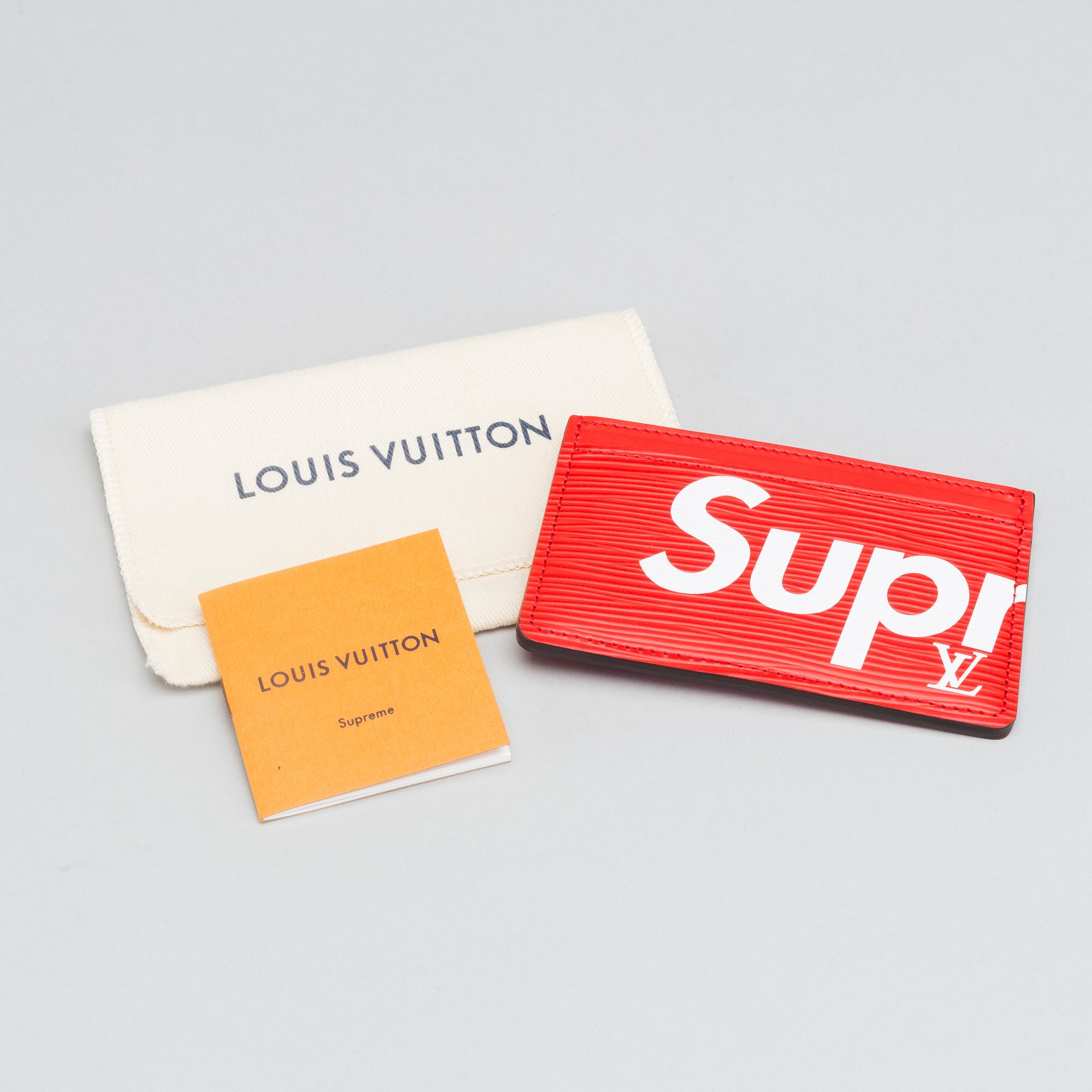 SUPREME card holder Louis Vuitton 2017. Bukowskis