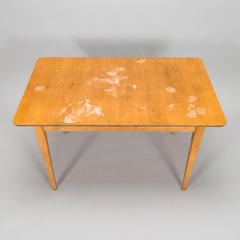 Werner West, a 1930s dining table and chairs, 6 pcs, 'Motti', for Oy Stockmann Ab Keravan Puusepäntehdas.