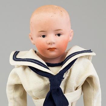 a German porcellain doll from the early 20th century.