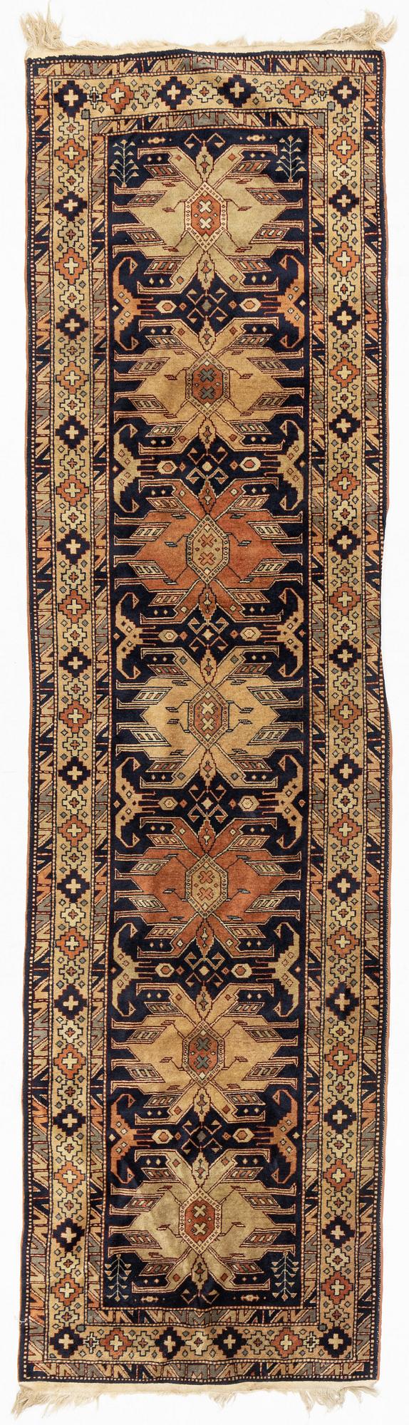 A runner, Old, possibly Ardabil, c. 340 x 92 cm.