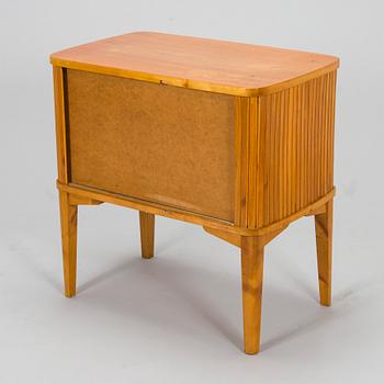 A mid-20th century radio cabinet.