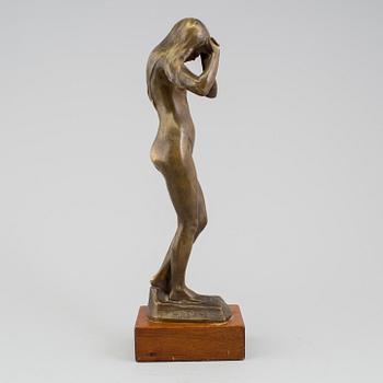 CARL ELDH, SKULPTUR, brons, signerad och daterad 1900.