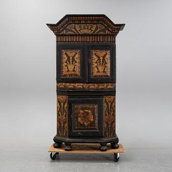 A painted cabinet, Dalarna, Sweden, dated 1790.