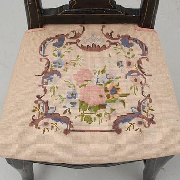 STOLAR, ett par, barockstil, 1800-tal.