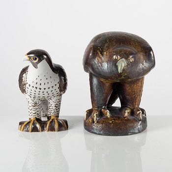 Lisa Larson, two stoneware figurines, Gustavsberg.