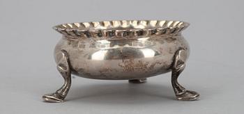 SALTKAR, 84 silver, Alexander Jaschinov, probermästare. Tillverkare okänd mästare St. Petersburg ca 1825. Vikt 80 g.