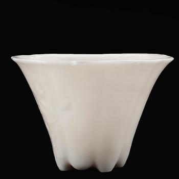 VINBÄGARE, porslin, Kina 1700-tal.