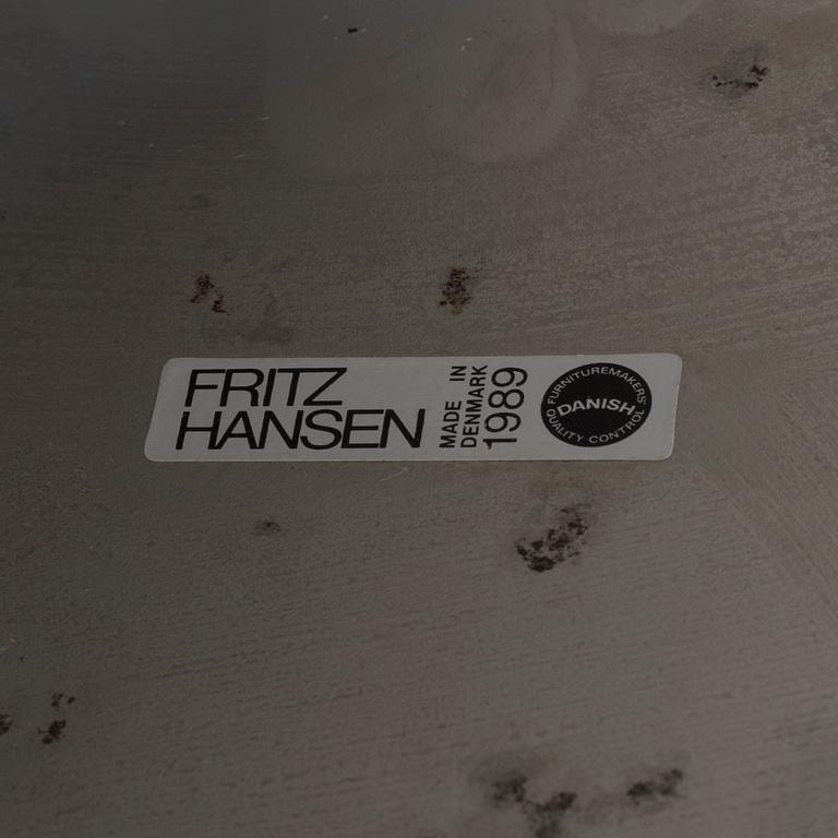 VERNER PANTON, PHILIPPE STARCK,  a set of two "Wire Cone" chairs and a table Fritz Hansen, late 20th century.