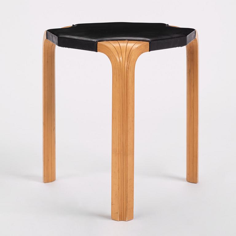 Alvar Aalto, a stool model "X600", Artek, Finland 1960s.