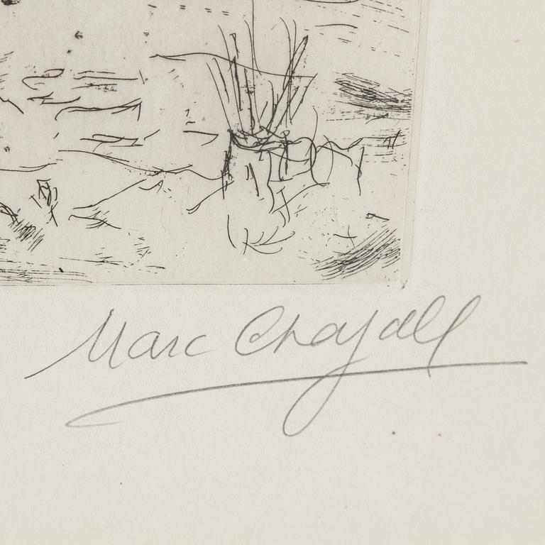 MARC CHAGALL, etsning, signerad och numrerad 35/50.