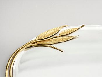 Claude Lalanne, a silver plated and part gilt tray, ed. 86/250, Artcurial, France, 1980.