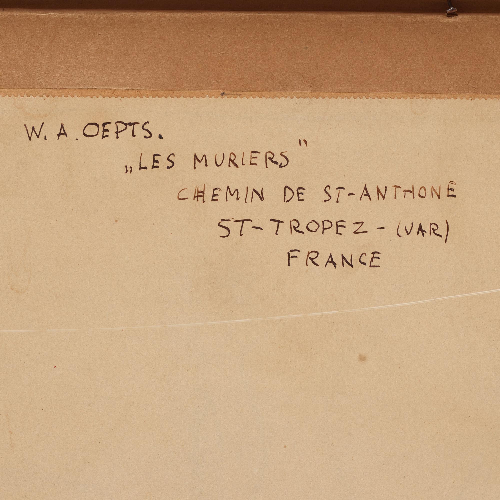 Willem Oepts, "Les Muriers" (Chemin de St-Anthone St Tropez - Var, France)/"Collioure Paysage Pyrinees-Orientales Frontiere Espagnole".