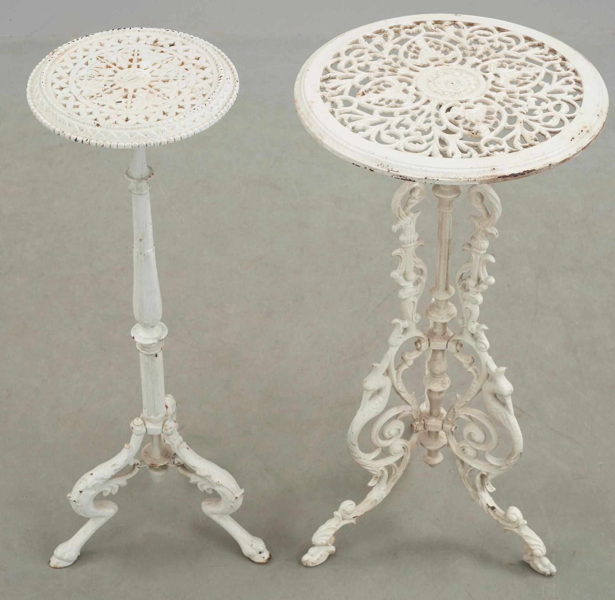 TRÄDGÅRDSBORD, 2 st, 1900-tal.