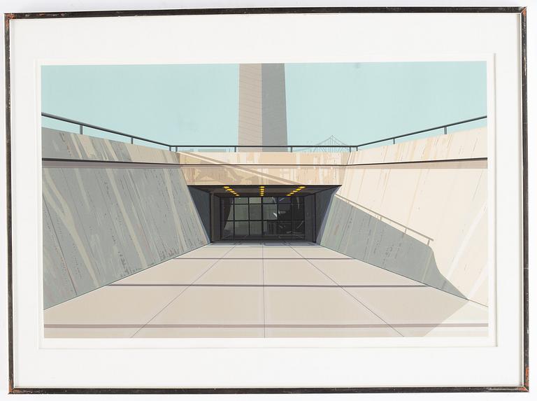 Richard Estes, silkscreen in colours, 1972, signed 58/75.