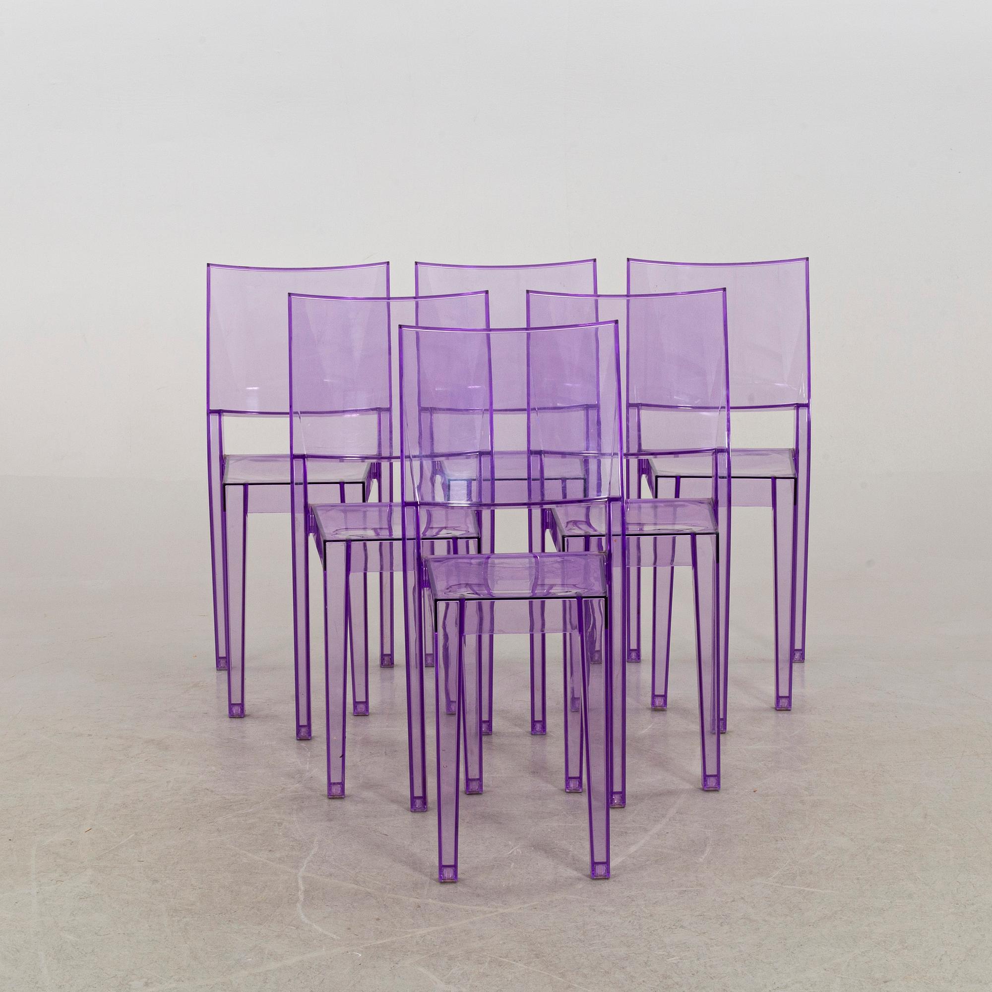 A SET OF 6 PHILIPPE STARCK "LA MARIE" CHAIRS by KARTELL.