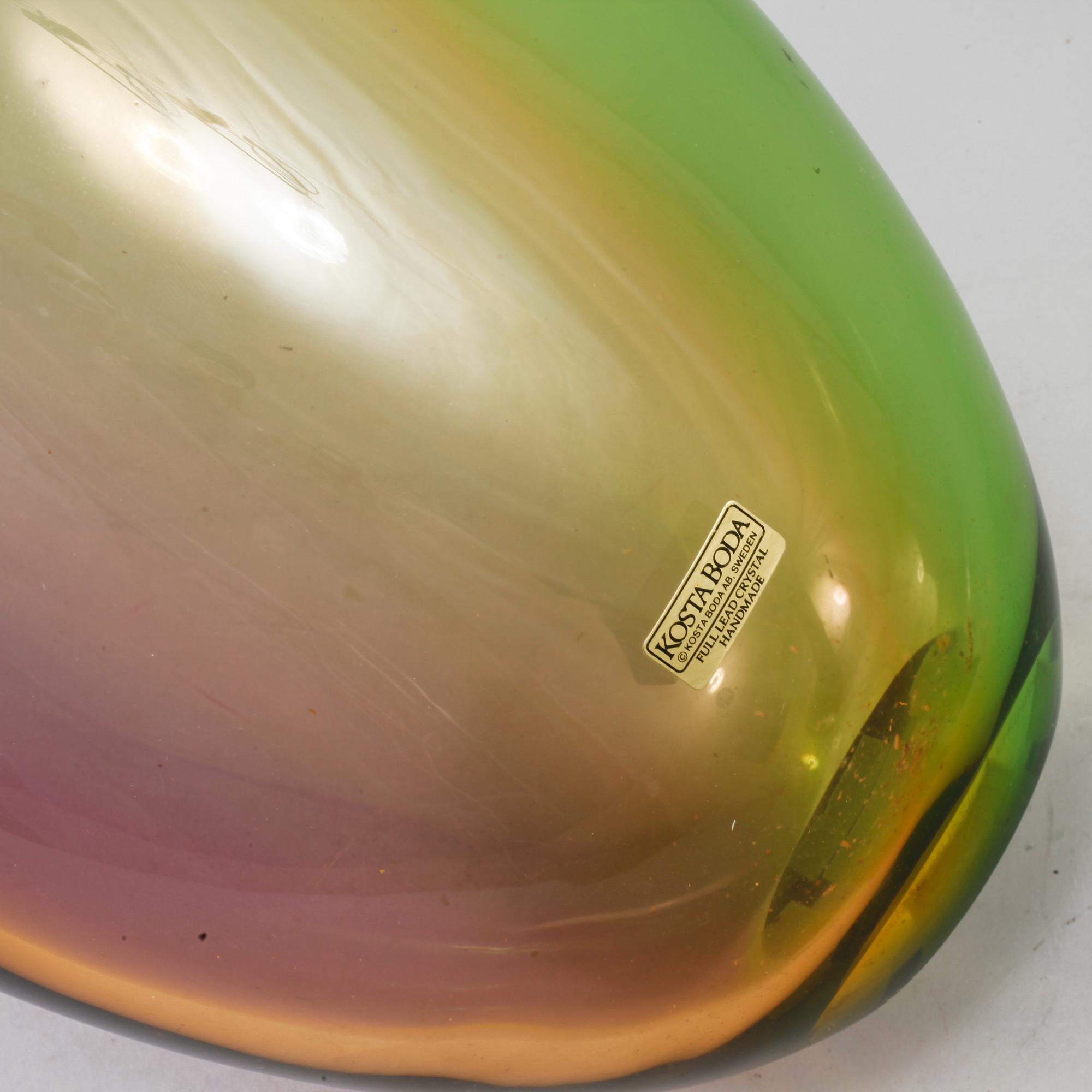 VAS, glas, Kjell Engman, Kosta Boda, signerad.