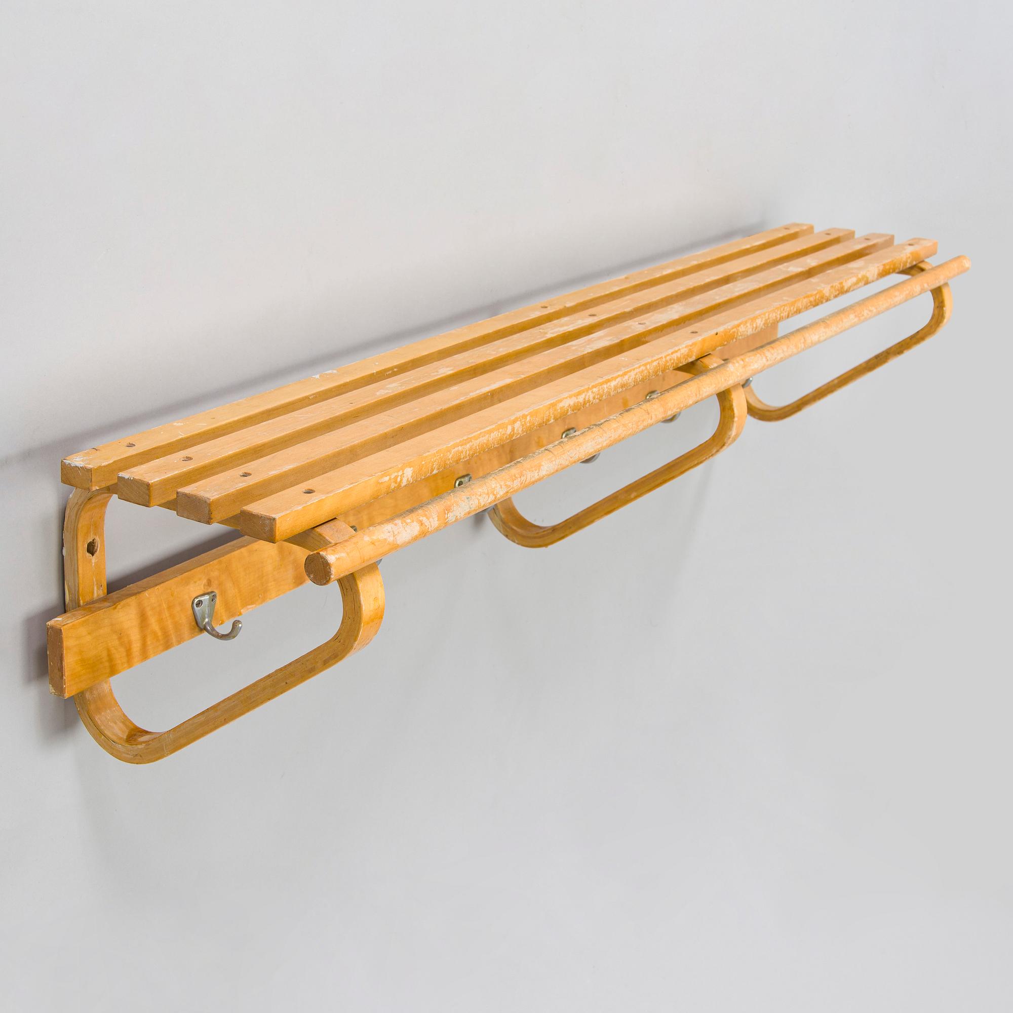 Alvar Aalto, a 1950s coat rack for O.Y. Huonekalu- ja Rakennustyötehdas A.B Finland.