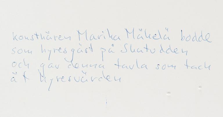 Marika Mäkelä, Sininen sommitelma.