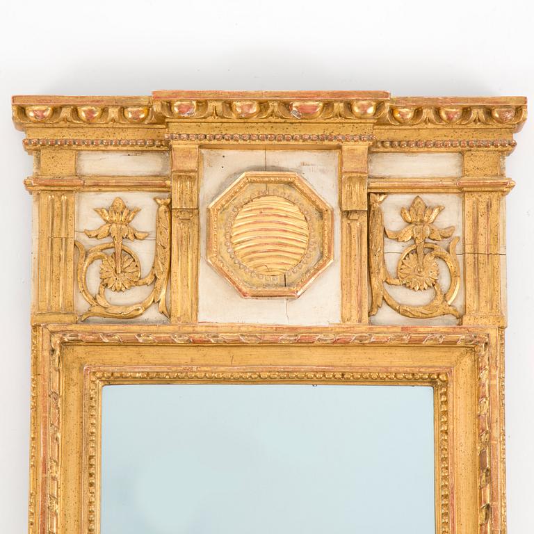 A late Gustavian mirror by Eric Wahlberg, Stockholm.