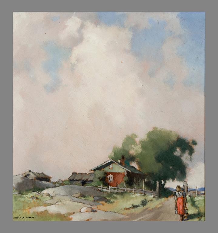 RAGNAR UNGERN, SUMMER CLOUDS OVER THE COTTAGE.