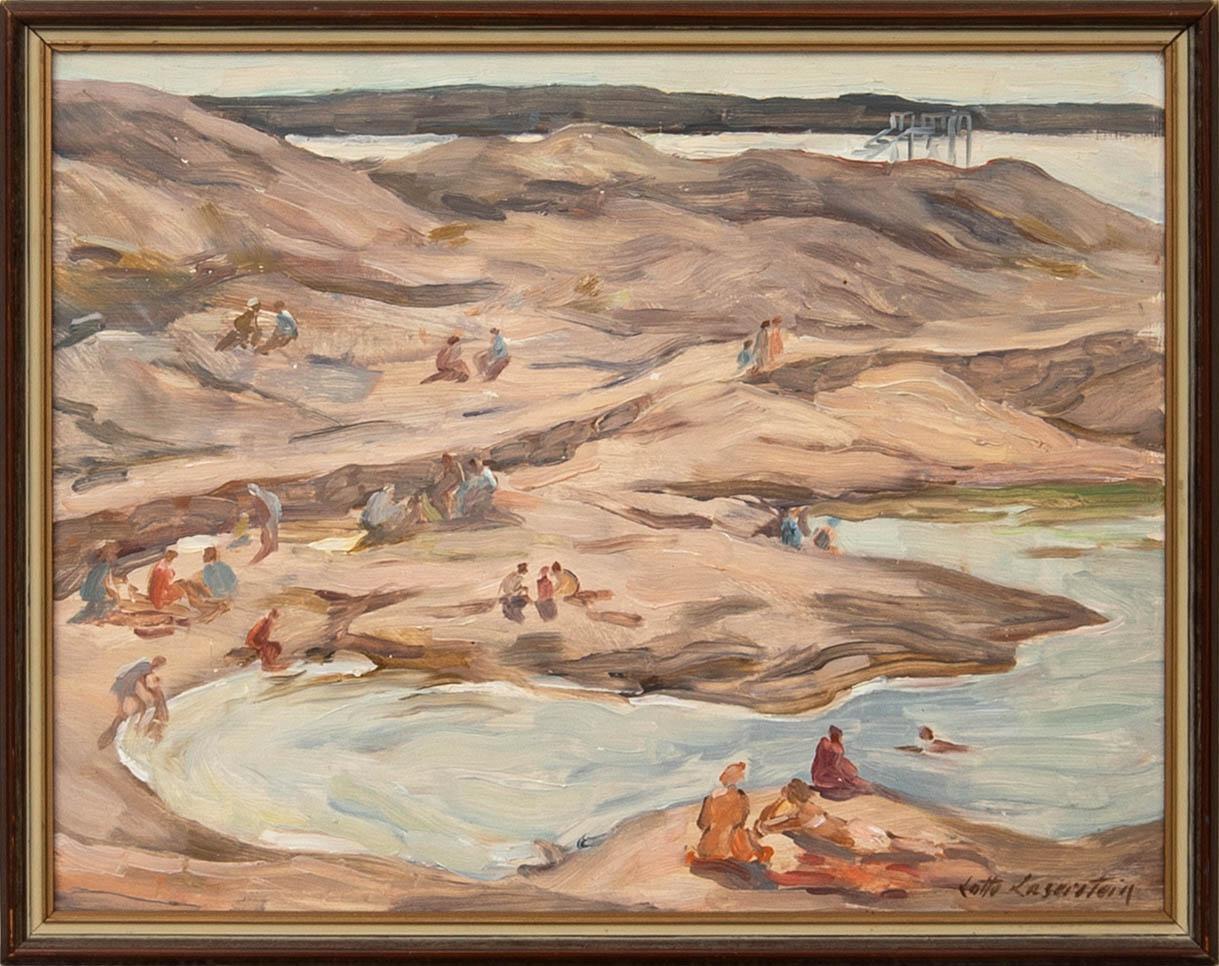 Lotte Laserstein, Bathing on the cliffs.