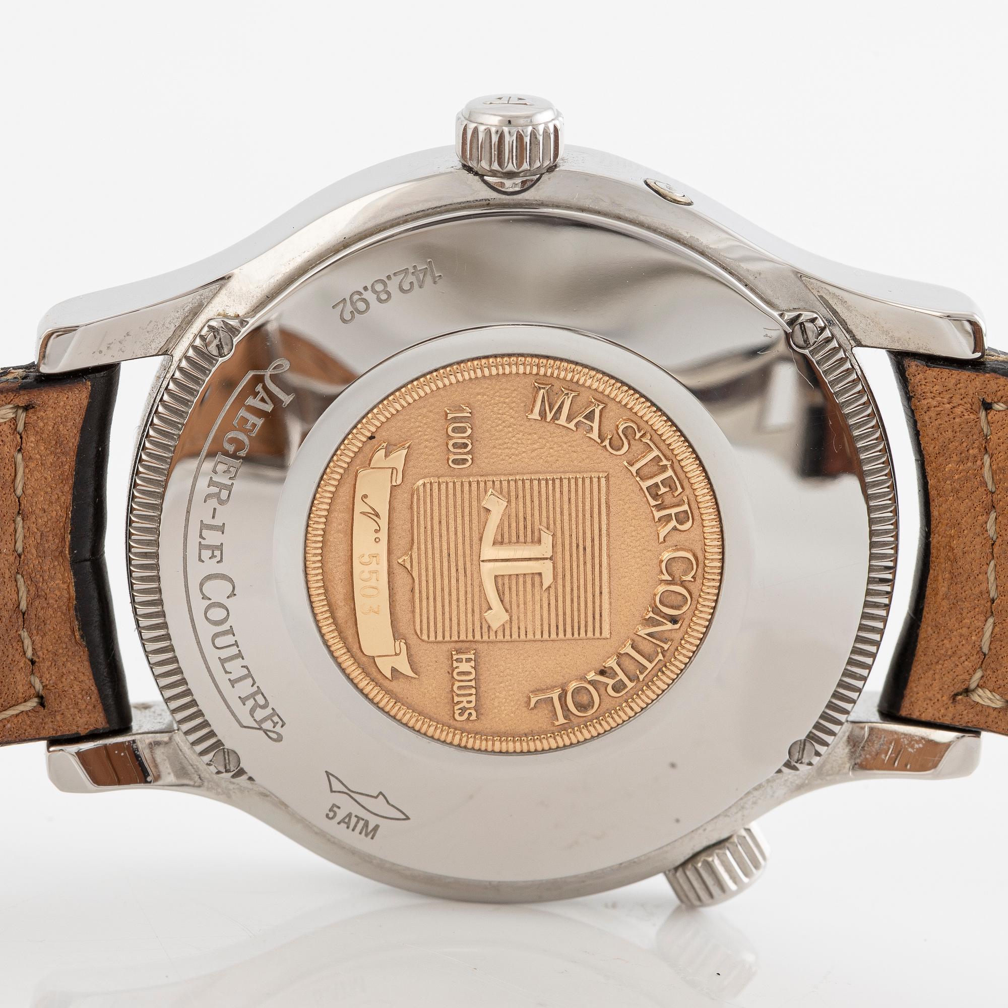 Jaeger-LeCoultre, Master Control Geographic, wristwatch, 38 mm.