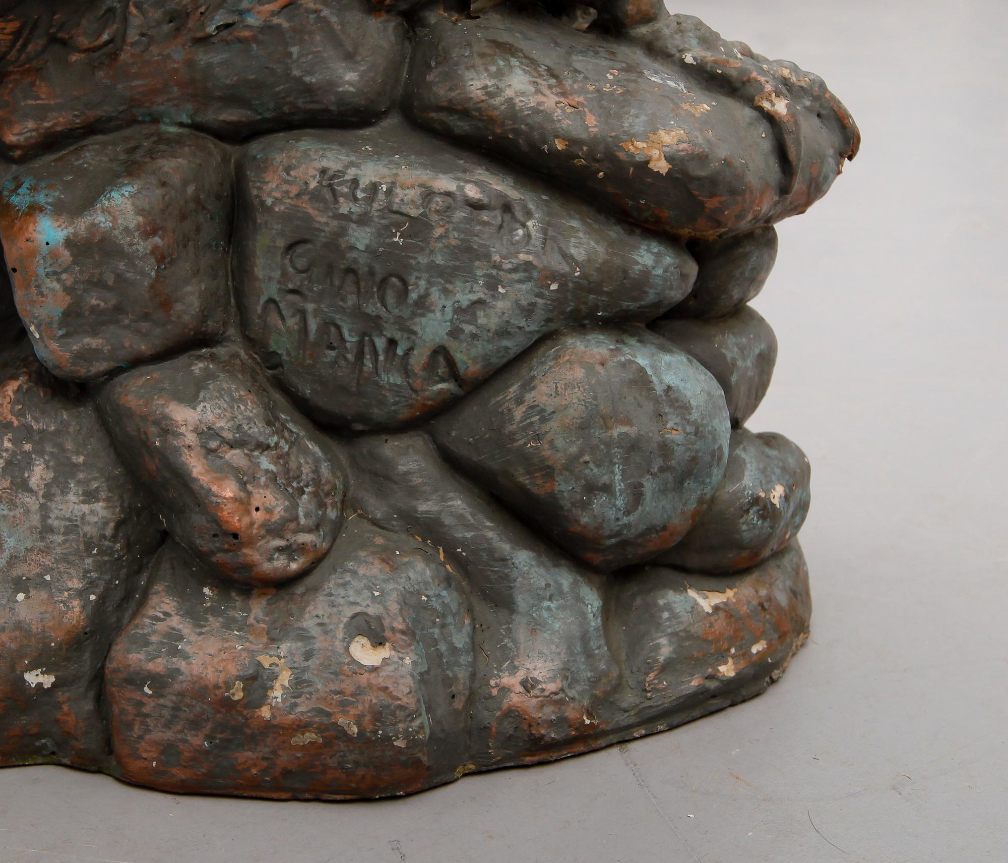 GINO MANCA, trädgårdsskulptur, 1900-talets slut, signerad.