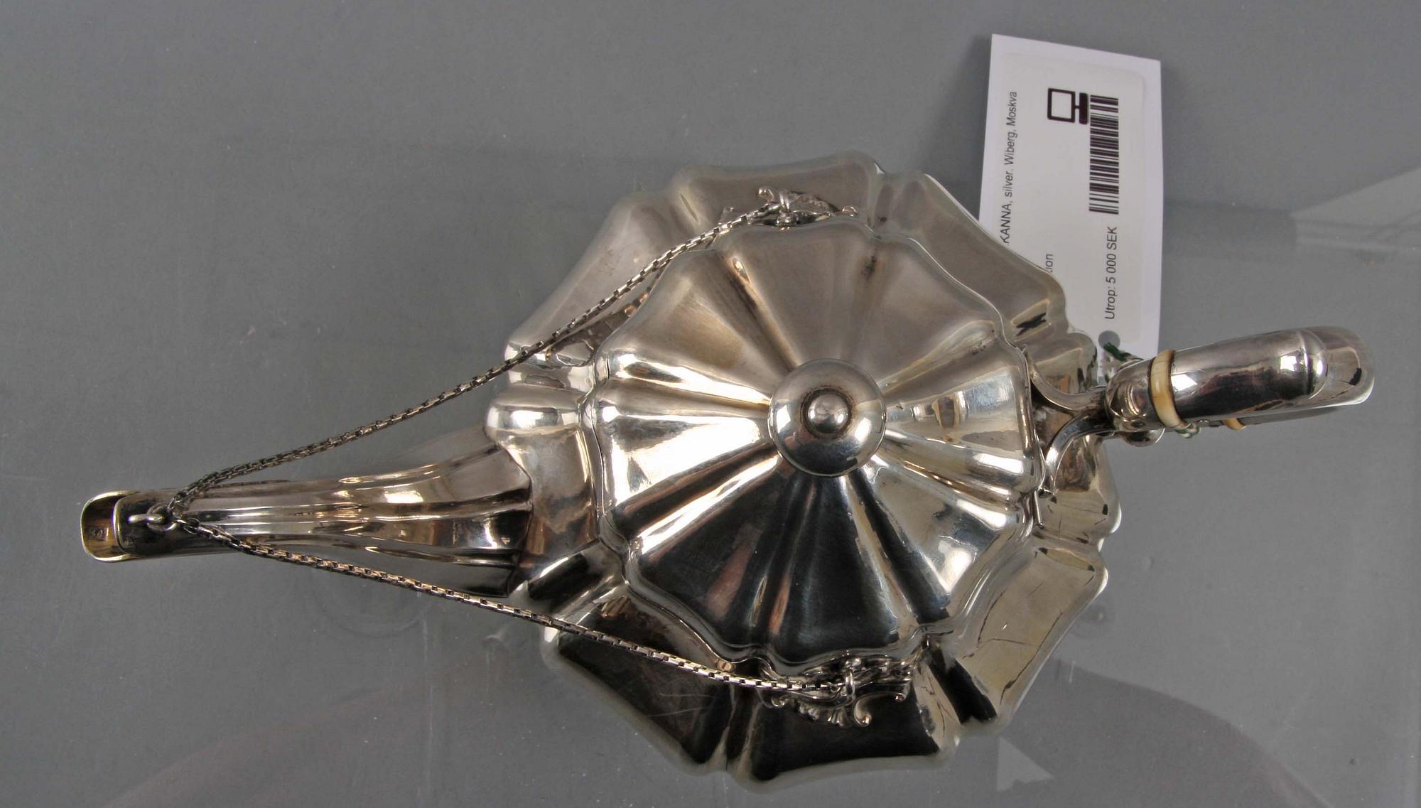 TEKANNA, silver. Wiberg, Moskva 1848.