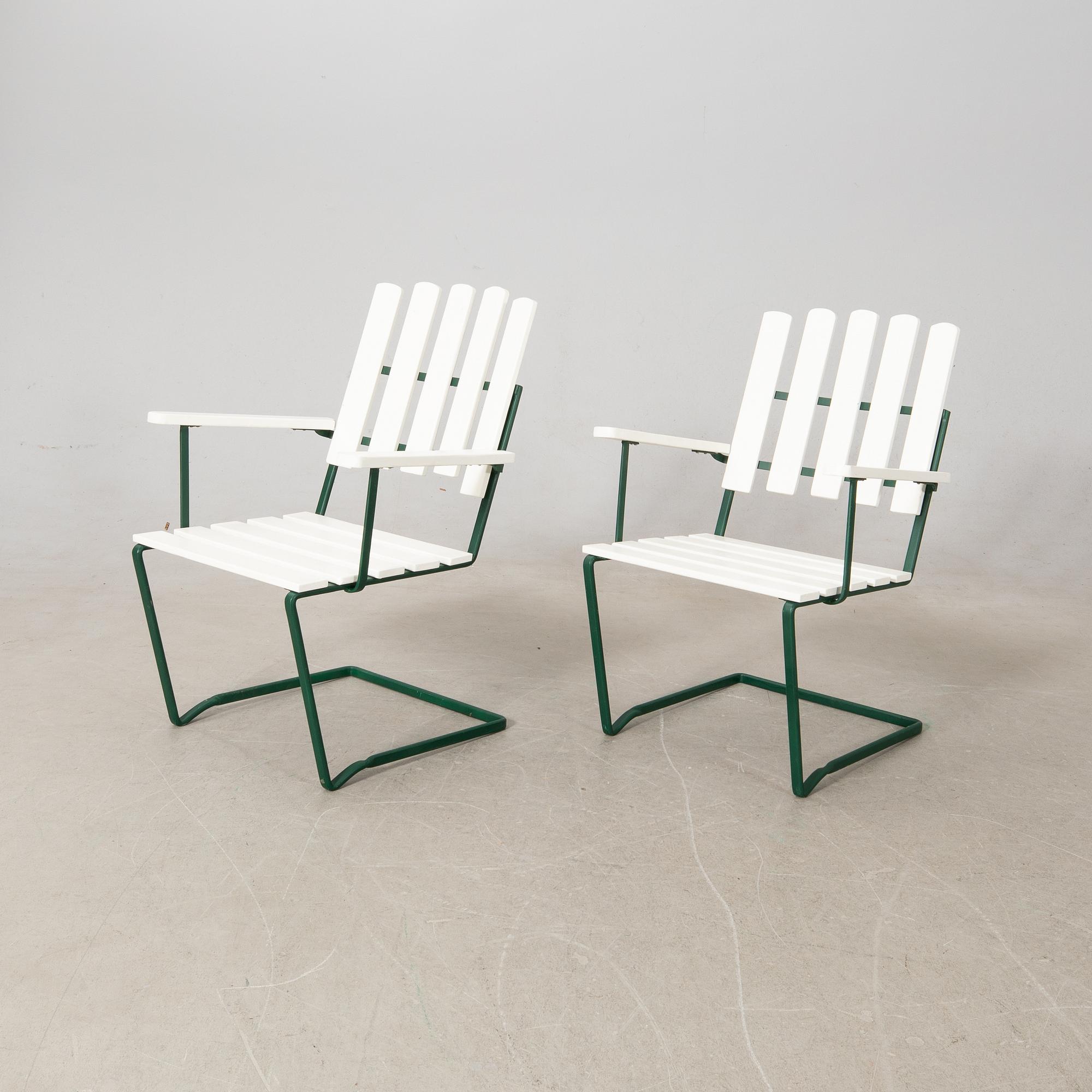 Arthur Lindqvist, garden group 6 parts, model 9A and model 2A, Grythyttan 20th century.