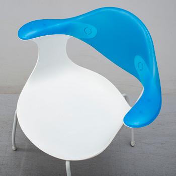 ROSS LOVEGROVE, matbord + stolar, 5 delar, "Driade Bluebelle", för Driade Aleph Italien, 1998.