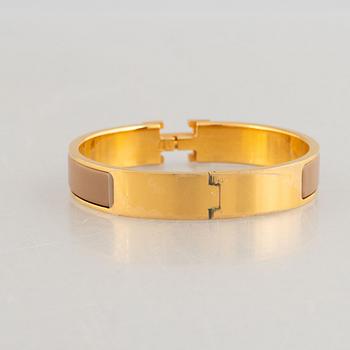 Hermès, armband "Clic H", Marron glacé.