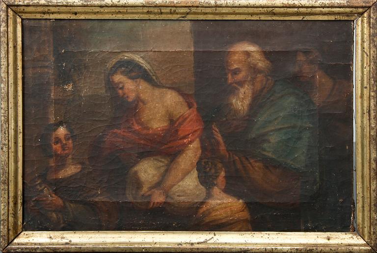 OKÄND KONSTNÄR, olja på duk, 1700/1800-tal.