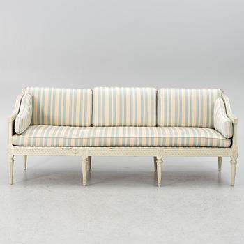 Trågsoffa, av Johan Lindgren, (mästare i Stockholm 1770-1800), Gustaviansk.