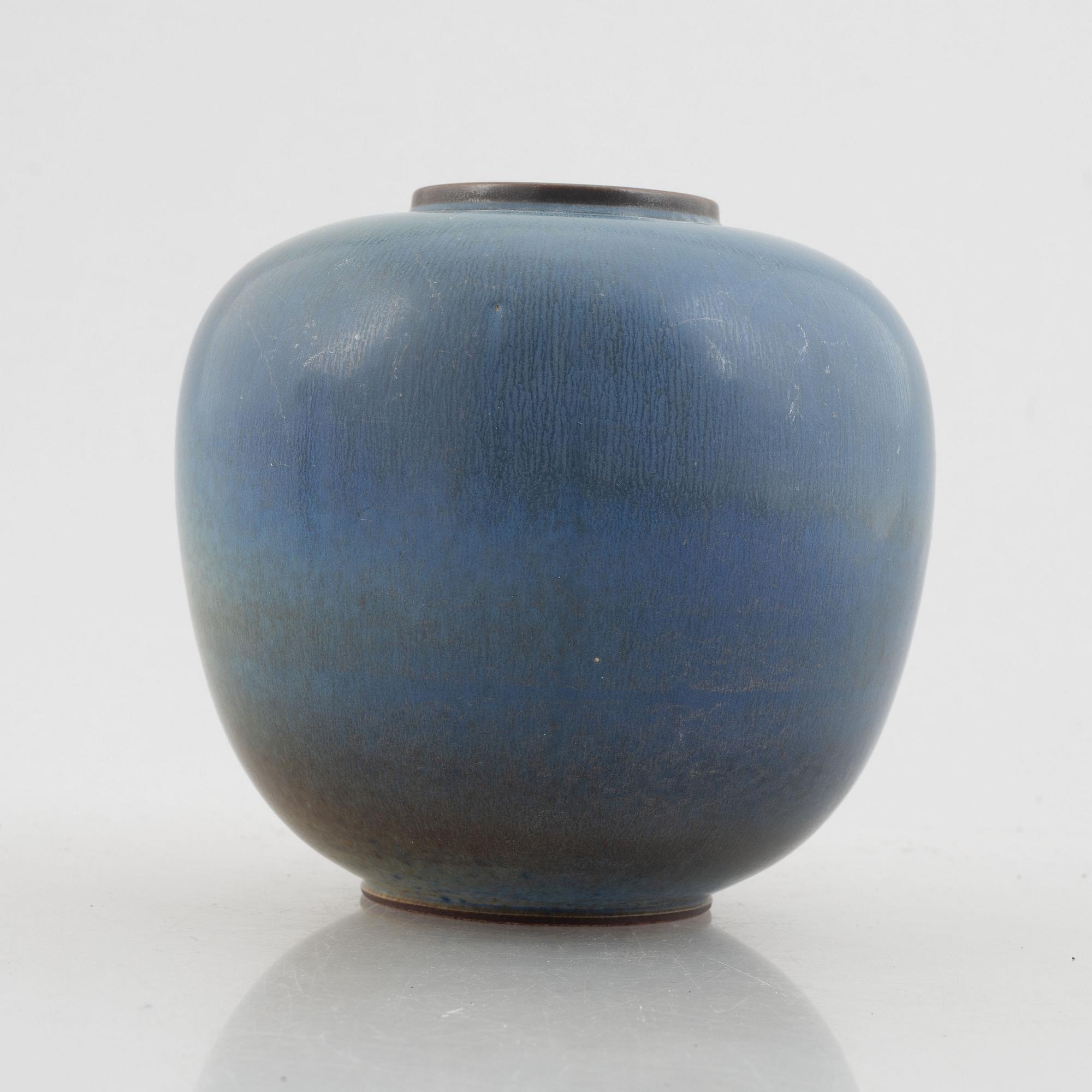 Bernt Friberg, vas, stengods, Gustavsbergs studio, 1954.