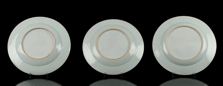 PARTI KERAMIK, 6 st, Bla. Kina. 1700/1800-tal.